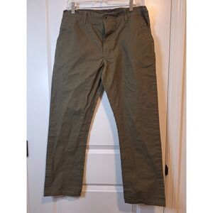 Raleigh Denim Workshop Jones Green Pant Size 34 EUC